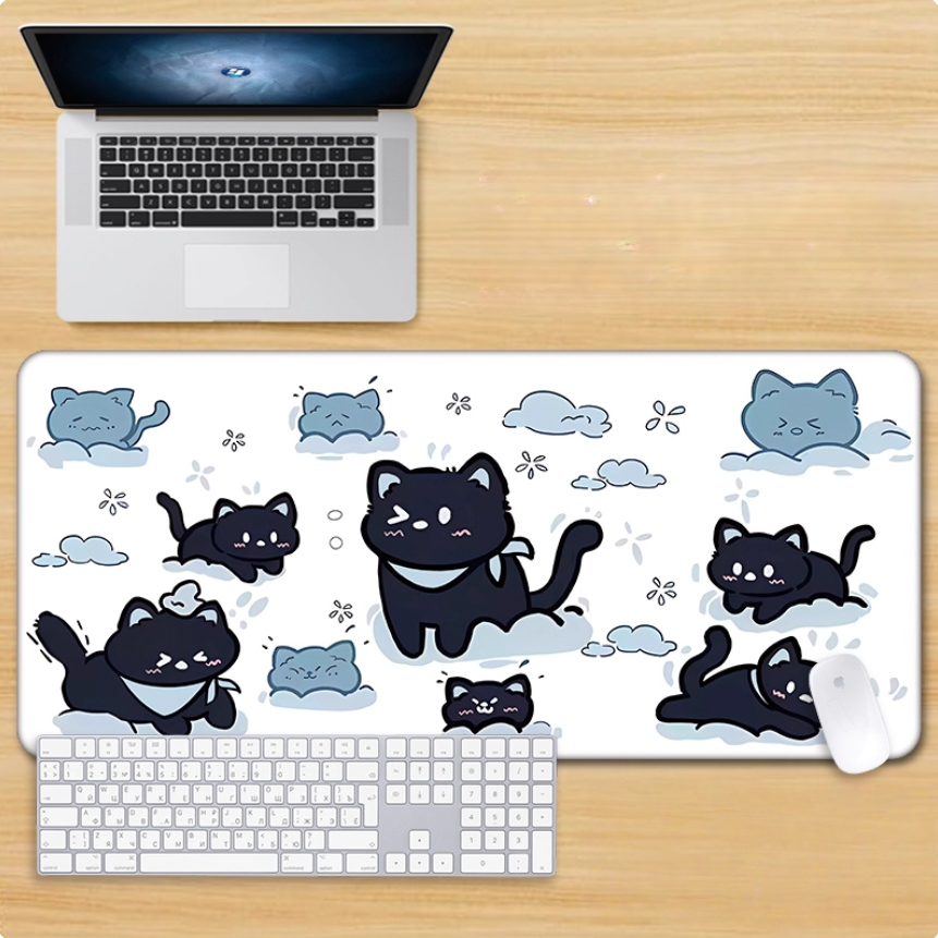 Gamelife Black kitten Mouse Pad-Contains 15 items
