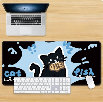 Gamelife Black kitten Mouse Pad-Contains 15 items