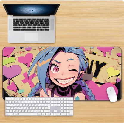 Gamelife LOL Crazy Cute Jinx Mouse Pad-Contains 15 items