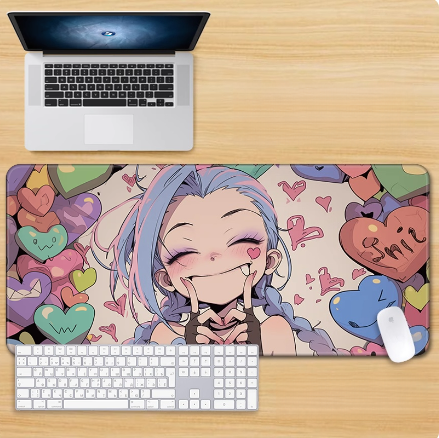 Gamelife LOL Crazy Cute Jinx Mouse Pad-Contains 15 items