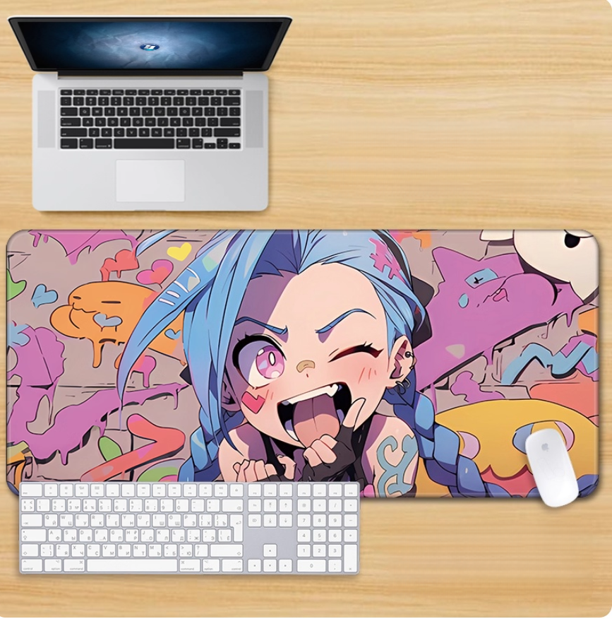 Gamelife LOL Crazy Cute Jinx Mouse Pad-Contains 15 items