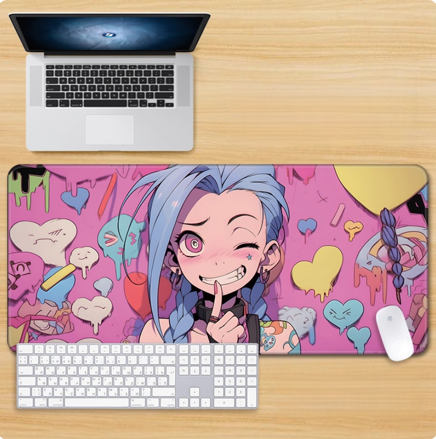 Gamelife LOL Crazy Cute Jinx Mouse Pad-Contains 15 items