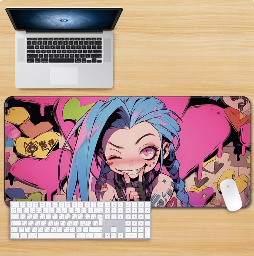 Gamelife LOL Crazy Cute Jinx Mouse Pad-Contains 15 items
