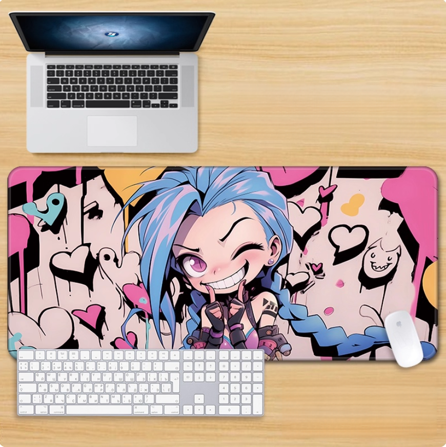 Gamelife LOL Crazy Cute Jinx Mouse Pad-Contains 15 items