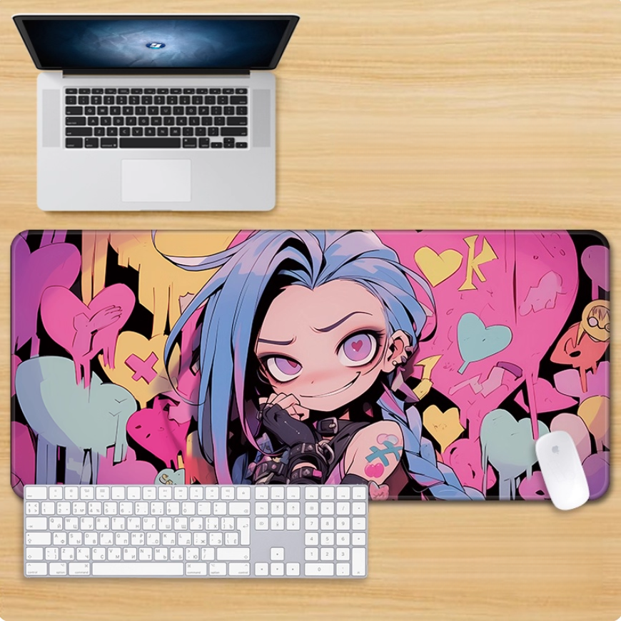 Gamelife LOL Crazy Cute Jinx Mouse Pad-Contains 15 items