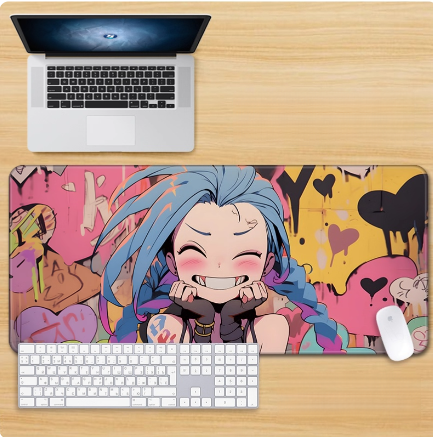 Gamelife LOL Crazy Cute Jinx Mouse Pad-Contains 15 items