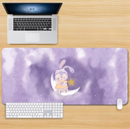 Gamelife Purple Rabbit Mouse Pad-Contains 15 items
